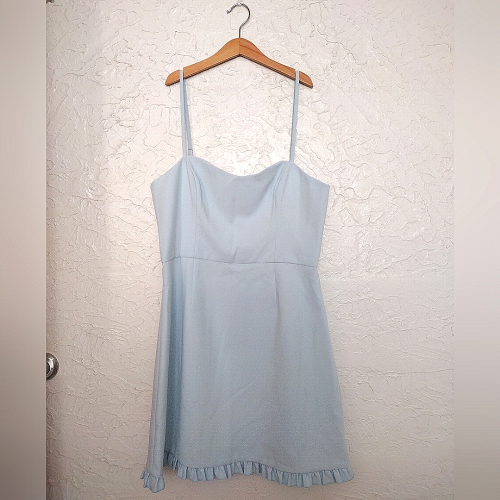 NWT French Connection Light Blue Mini Dress Size 8